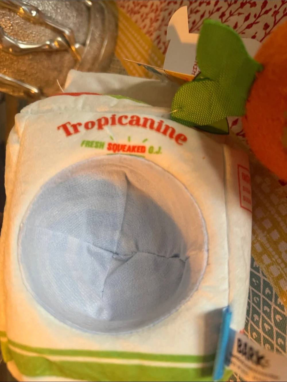 🆕 BARK Fresh Squeaked Tropics OJ Multi-Part Dog Toy